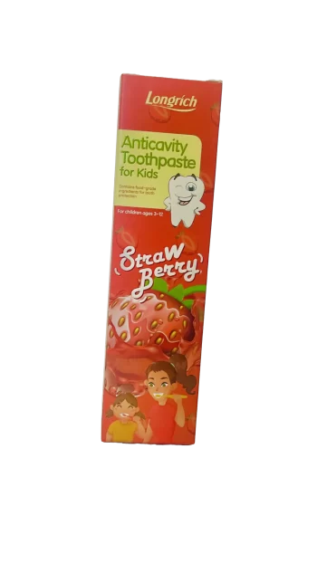 Strawberry toothpaste for children